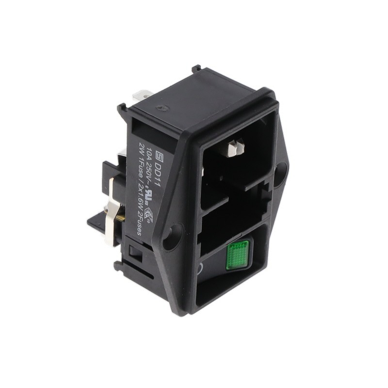 1 pcs : DD11-4132-0202-2000 - PWR ENT MOD RCPT IEC320-C14 PNL