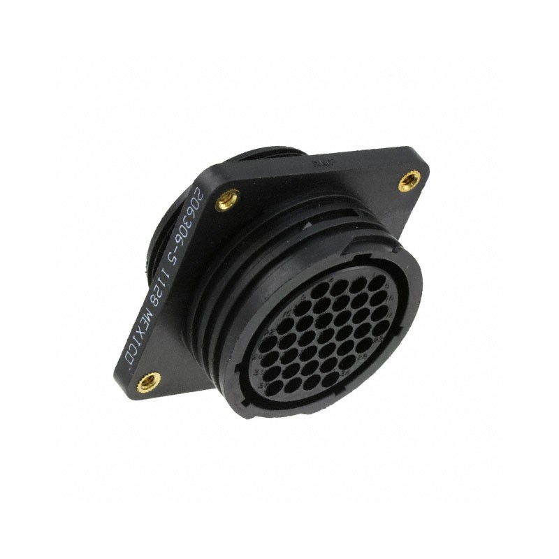 1 pcs : 206306-5 - CONN RCPT HSG FMALE 37POS PNL MT