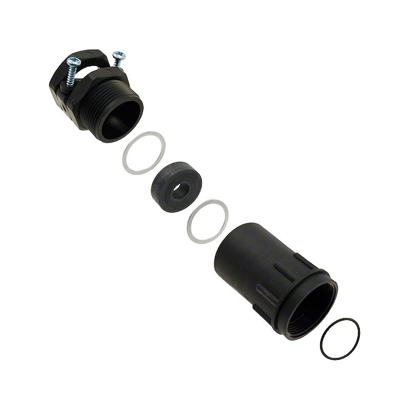 1 pcs : TR20AHC1N - CONN BACKSHELL W/CLMP SZ20 BLACK