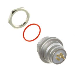 1 pcs : HS2P4M20-BPE - CONN RCPT MALE 4POS GOLD SOLDER