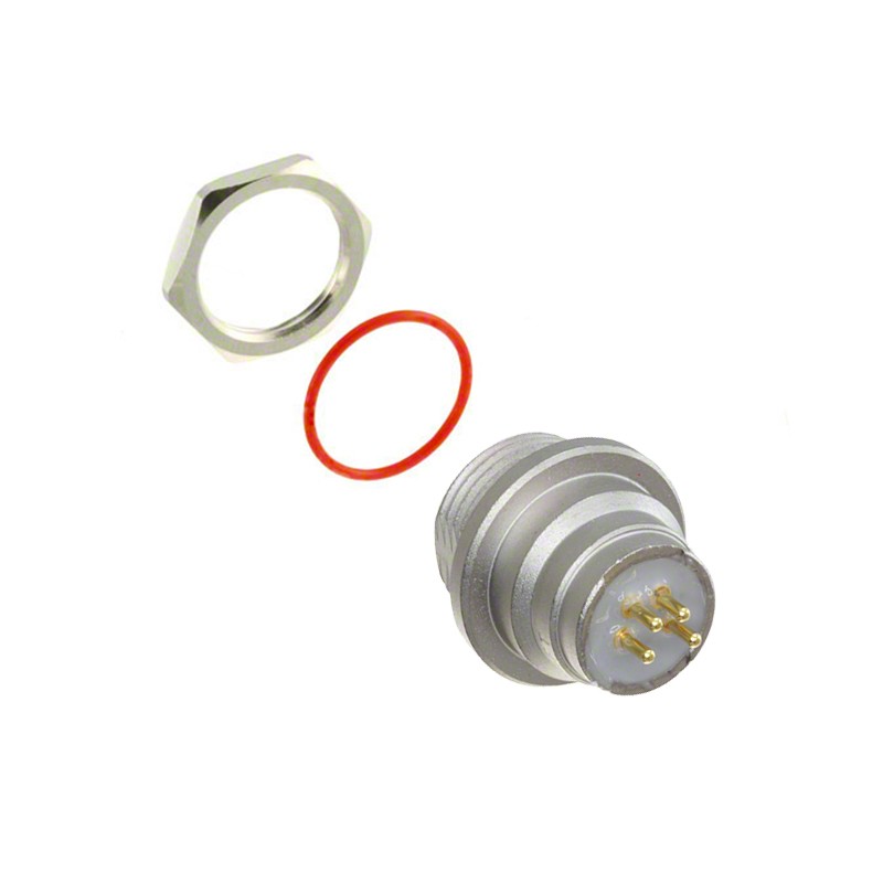 1 pcs : HS2P4M20-BPE - CONN RCPT MALE 4POS GOLD SOLDER