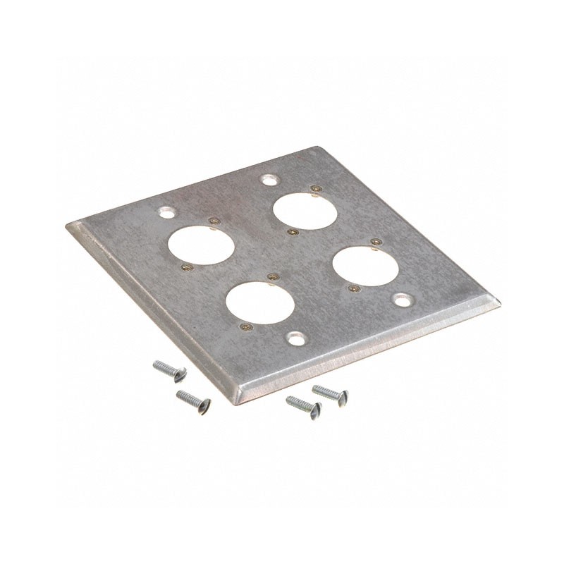 1 pcs : WP2S4P - CONN WALL PLATE SILVER