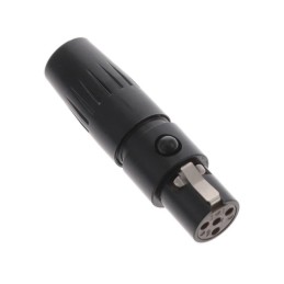 1 pcs : TA4FLBX - CONN PLUG FMALE MINI XLR 4P SLDR