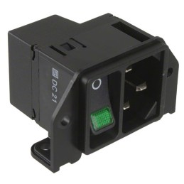 1 pcs : DC21.0024.1111 - PWR ENT MOD RCPT IEC320-C14 PNL