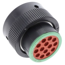 1 pcs : HDP26-18-14PN - CONN PLUG HSNG MALE 14POS INLINE