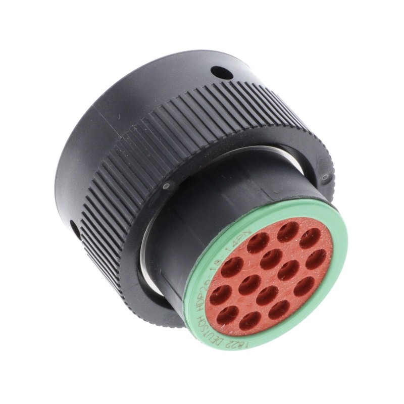 1 pcs : HDP26-18-14PN - CONN PLUG HSNG MALE 14POS INLINE
