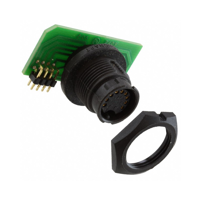 1 pcs : EN3P9FRAPCBW - CONN RCPT FMALE 9POS GOLD SOLDER