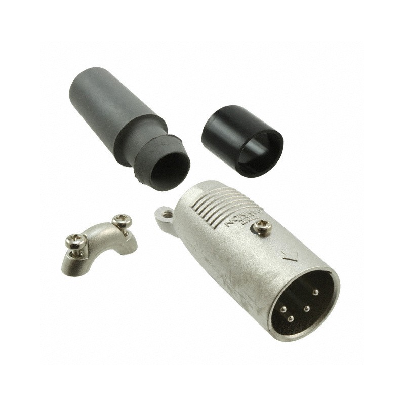 1 pcs : XLR412C - CONN PLUG MALE XLR 4P SOLDER