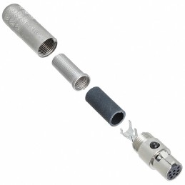 1 pcs : TA8FSHF - CONN PLUG FMALE MINI XLR 8P SLDR