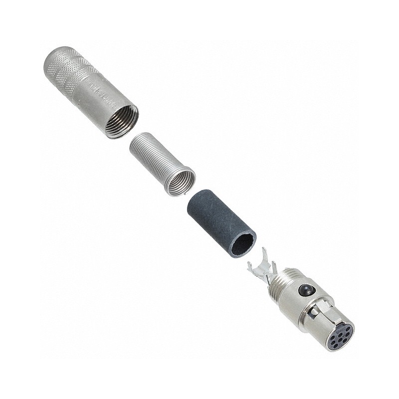 1 pcs : TA8FSHF - CONN PLUG FMALE MINI XLR 8P SLDR