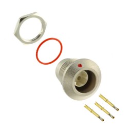 1 pcs : HS2P3F20 - CONN RCPT FMALE 3POS GOLD CRIMP