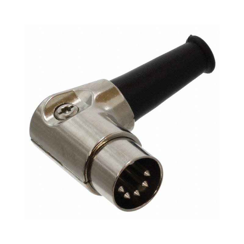 1 pcs : 05DL5MX - CONN PLUG MALE DIN 5POS SOLDER