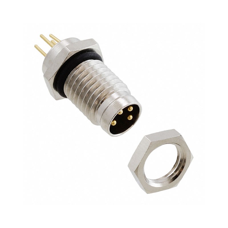 1 pcs : 1694347 - CONN PLUG MALE 4POS GOLD SOLDER