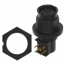 1 pcs : EN3P4FRAPCX - CONN RCPT FMALE 4POS GOLD SOLDER