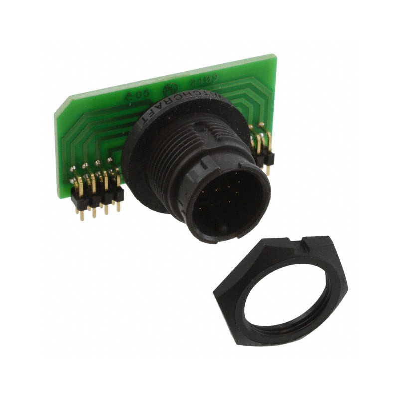 1 pcs : EN3P14MRAPCBW - CONN RCPT MALE 14POS GOLD SOLDER