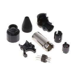 1 pcs : TARA4MX - CONN RCPT MALE MINI XLR 4P SLDR