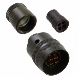 1 pcs : PT06E-8-4P - CONN PLUG MALE 4P GOLD SLDR CUP