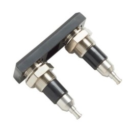 1 pcs : 73101-0 - PANEL MOUNT DBLE/4MM JACK BLK