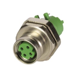 1 pcs : 21023812431 - M8 D-CODE 4PIN FEMALE STRAIGHT P