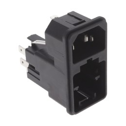 1 pcs : KE10.6200.107 - PWR ENT MOD RCPT IEC320-C14