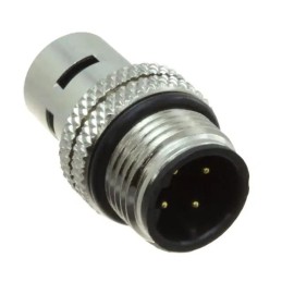 1 pcs : 858-D04-10SRSS4 - M12 4P D-CODE MALE SS SHELL, SS
