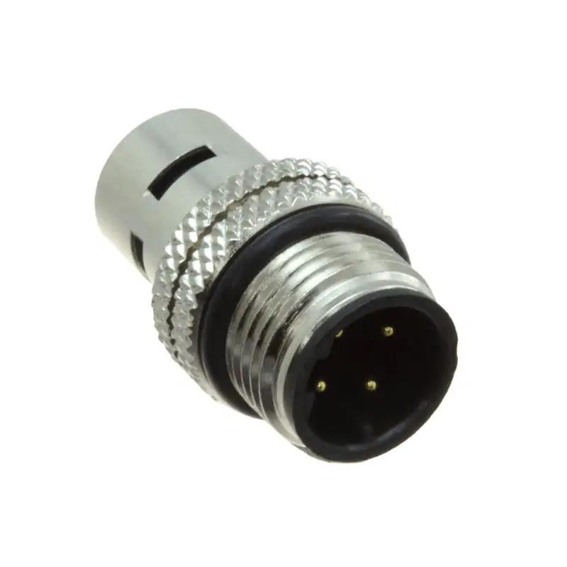 1 pcs : 858-D04-10SRSS4 - M12 4P D-CODE MALE SS SHELL, SS