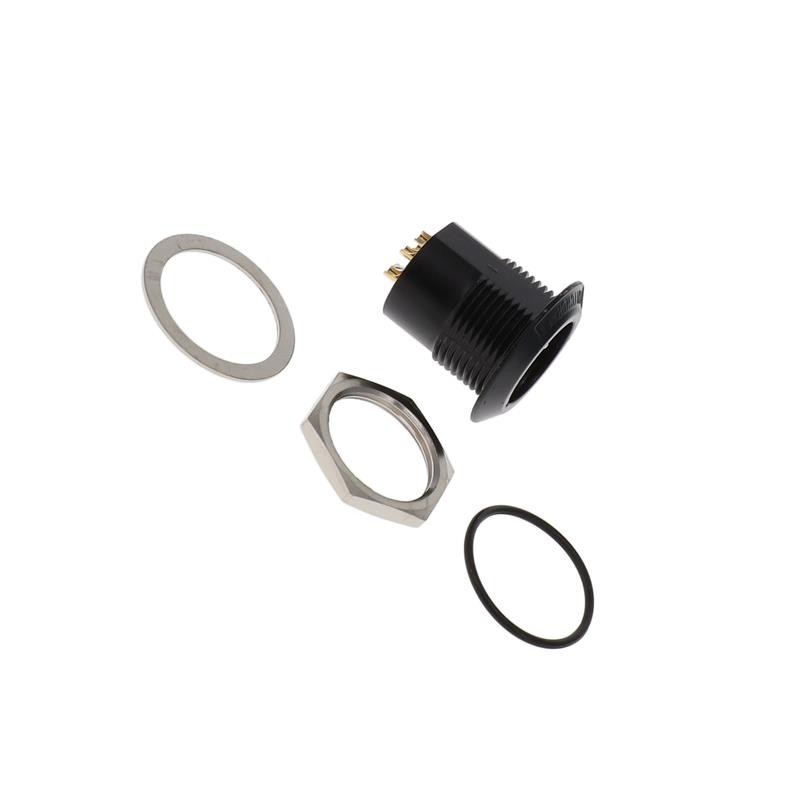 1 pcs : B4MBAUH - CONN RCPT MALE XLR 4P SOLDER CUP