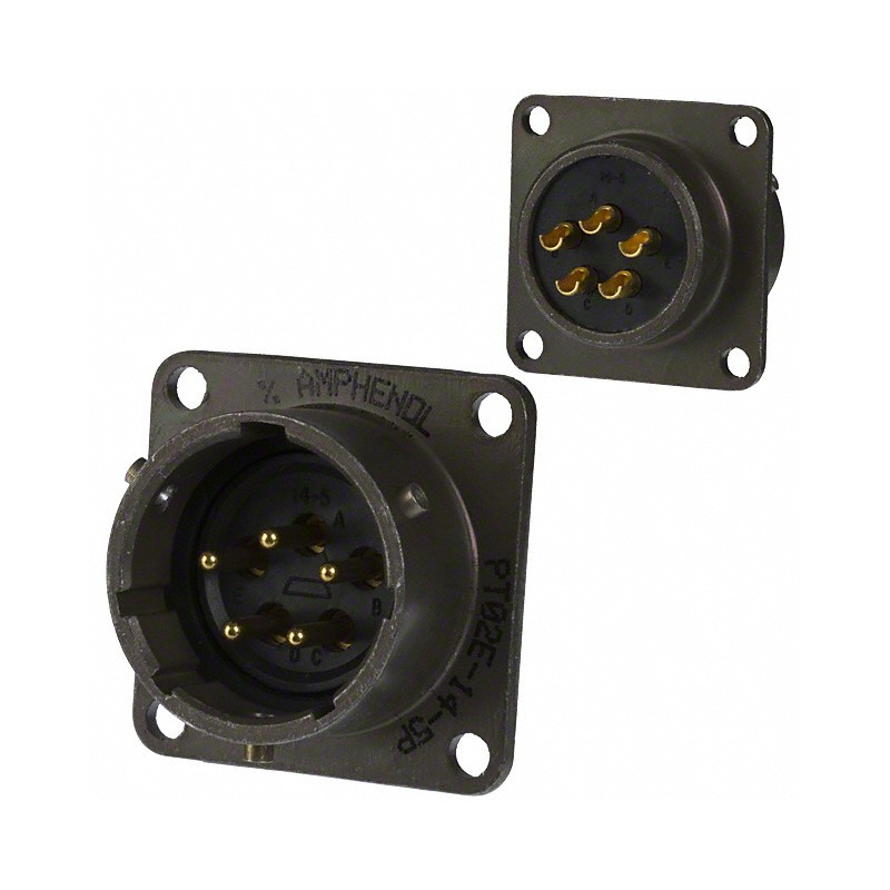 1 pcs : PT02E-14-5P(025) - CONN RCPT MALE 5P GOLD SLDR CUP