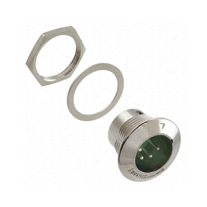 1 pcs : B4M - CONN RCPT MALE XLR 4P SOLDER CUP