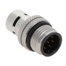 1 pcs : 858-008-10TRSS4 - M12 8P A-CODE MALE BRASS/TIN SHE