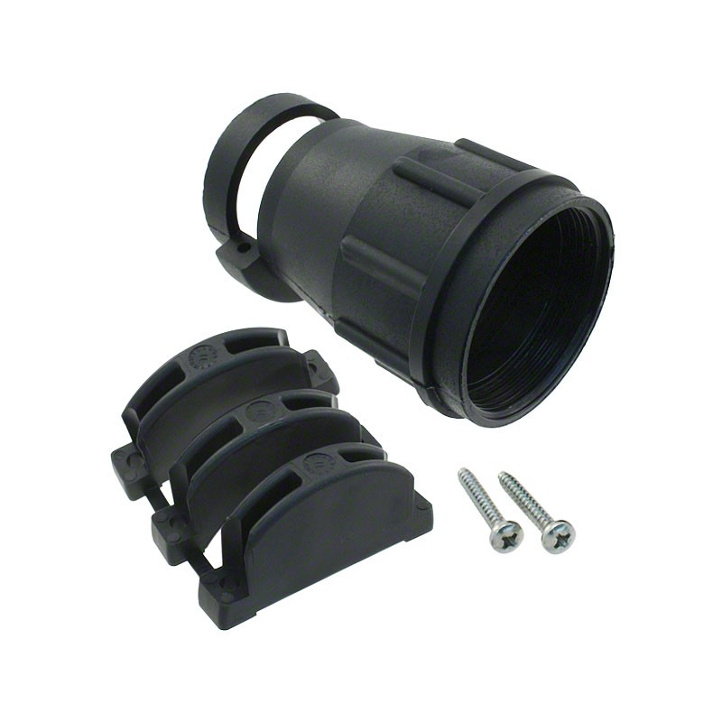 1 pcs : TR24ASR1N - CONN BACKSHELL W/CLMP SZ24 BLACK