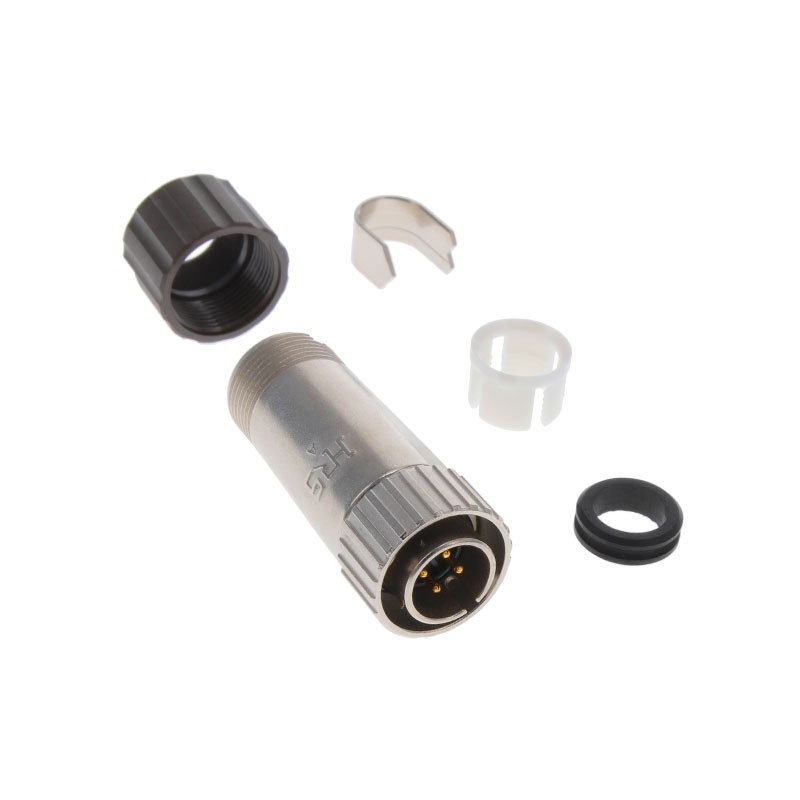 1 pcs : LF10WBP-4P(31) - CONN PLUG MALE 4P GOLD SLDR CUP