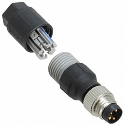 1 pcs : 1441037 - CONN PLUG MALE 4POS GOLD IDC