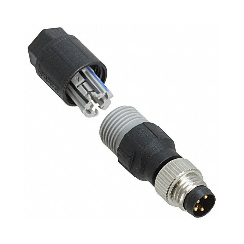 1 pcs : 1441037 - CONN PLUG MALE 4POS GOLD IDC