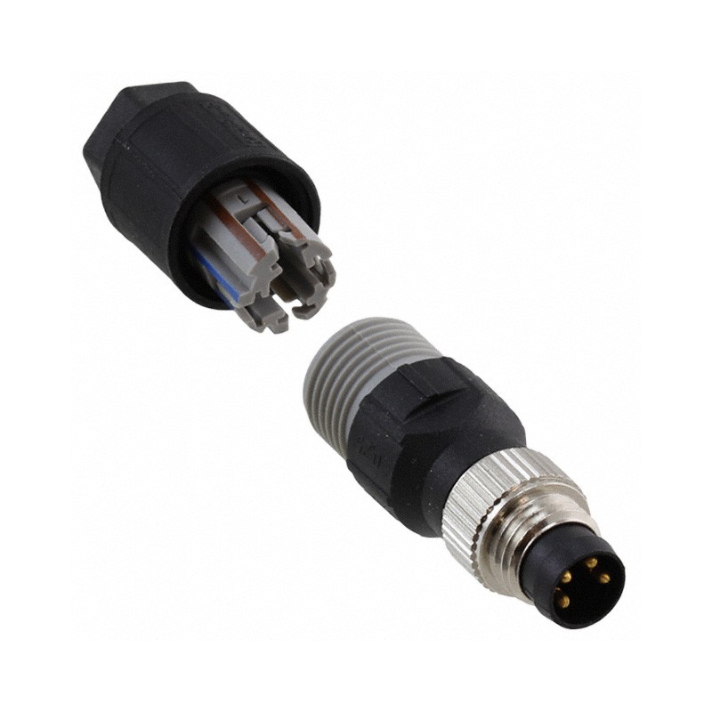 1 pcs : 1441011 - CONN PLUG MALE 4POS GOLD IDC