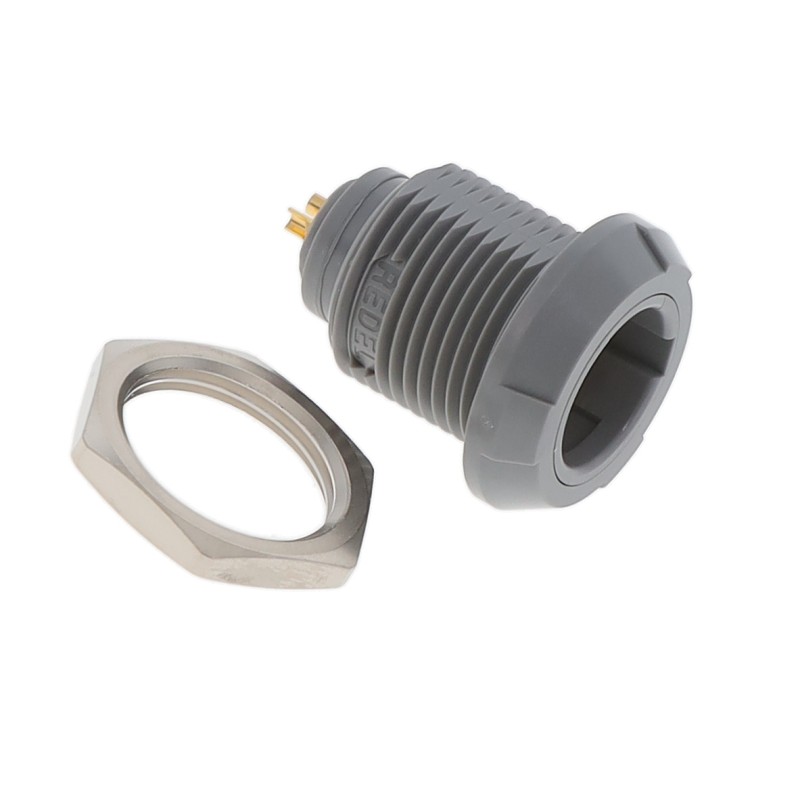 1 pcs : PLG.M0.2GL.LG - CONN RCPT FMALE 2P GOLD SLDR CUP