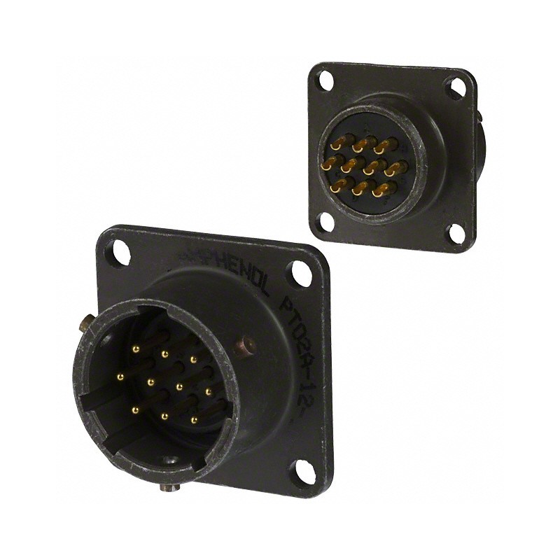 1 pcs : PT02E-12-10P - CONN RCPT MALE 10P GOLD SLDR CUP