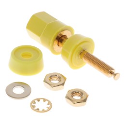 1 pcs : 5018-4 - CONN BIND POST HEX YELLOW