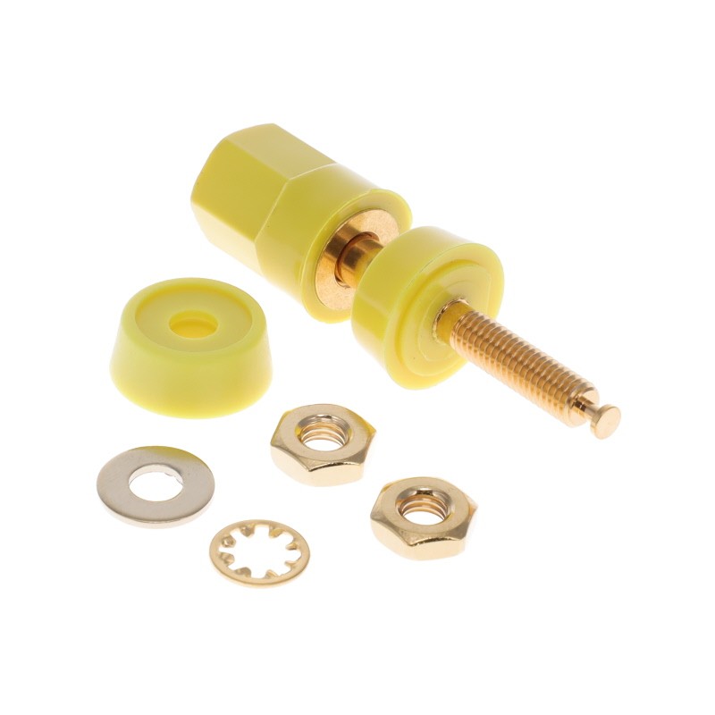 1 pcs : 5018-4 - CONN BIND POST HEX YELLOW
