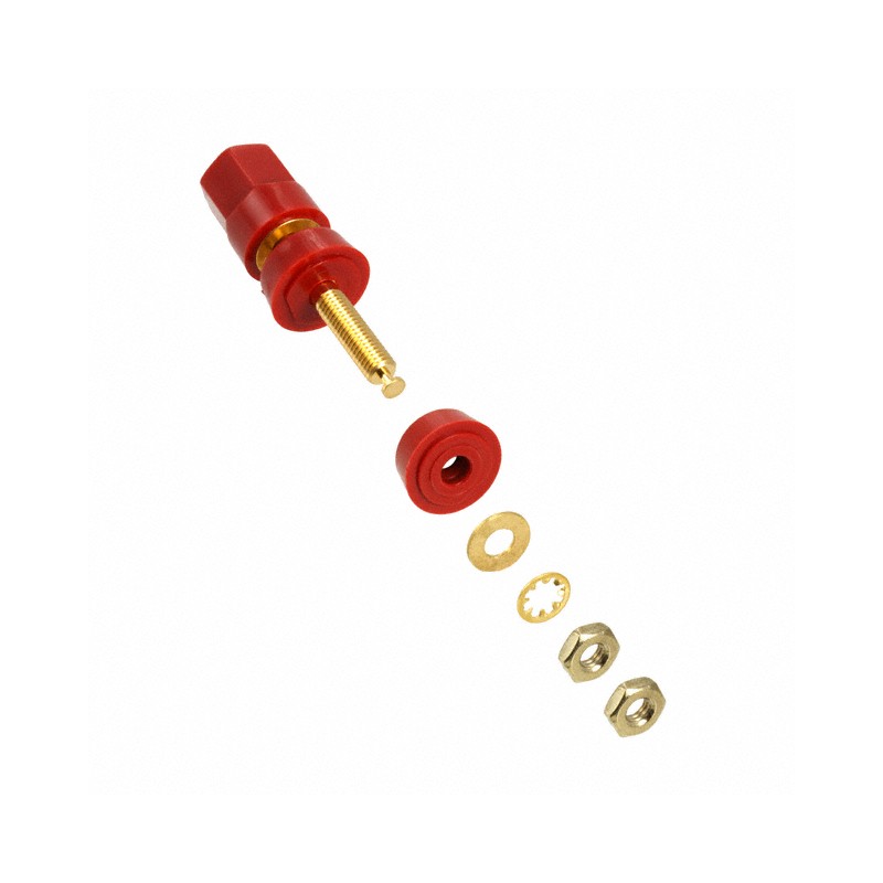 1 pcs : 5018-2 - CONN BIND POST HEX RED