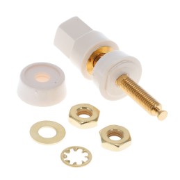 1 pcs : 5018-9 - CONN BIND POST HEX WHITE