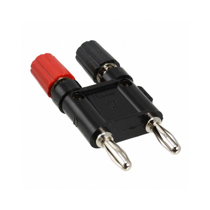 1 pcs : 1286 - CONN BIND POST DL FLUTD BLK/RED