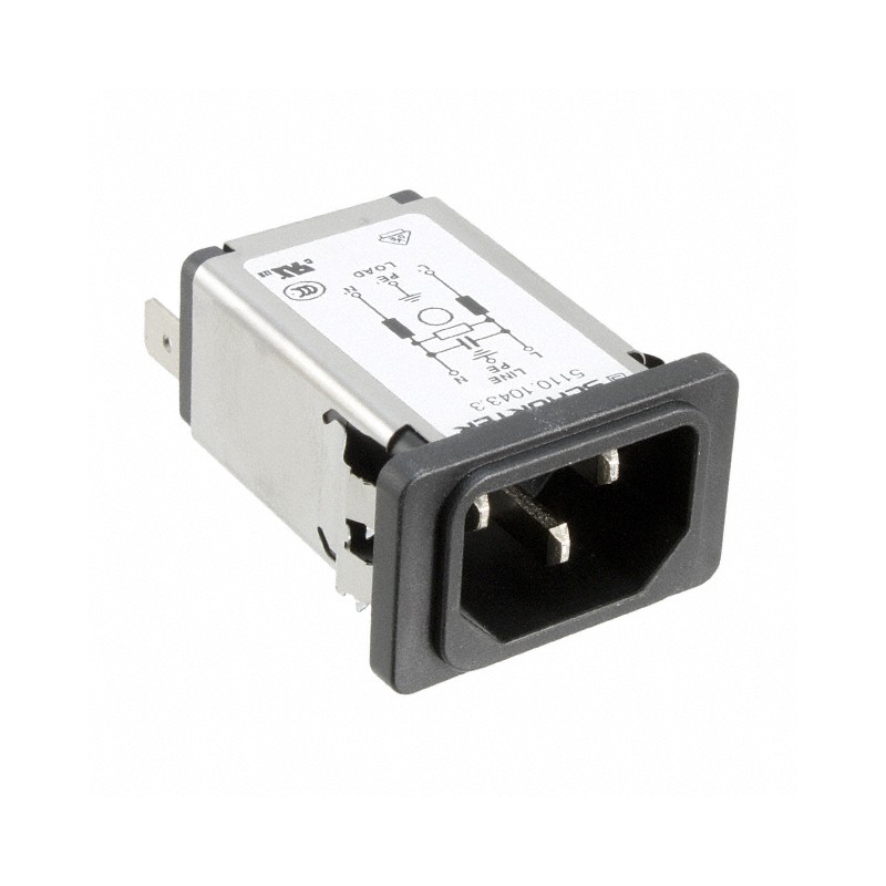 1 pcs : 5110.0443.3 - PWR ENT RCPT IEC320-C14 PANEL QC