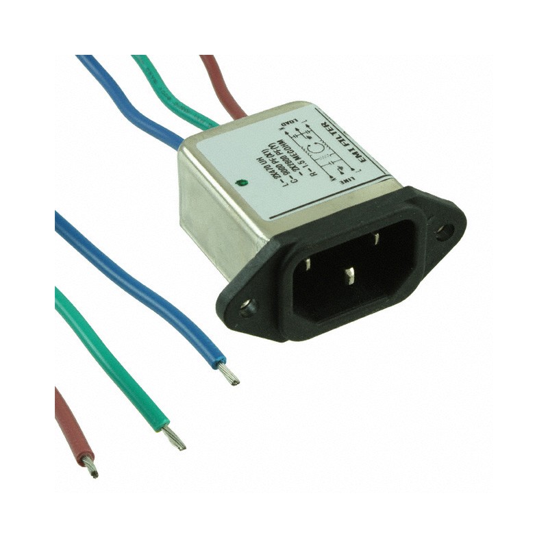 1 pcs : 1-6609014-2 - PWR ENT RCPT IEC320-C14 PNL WIRE