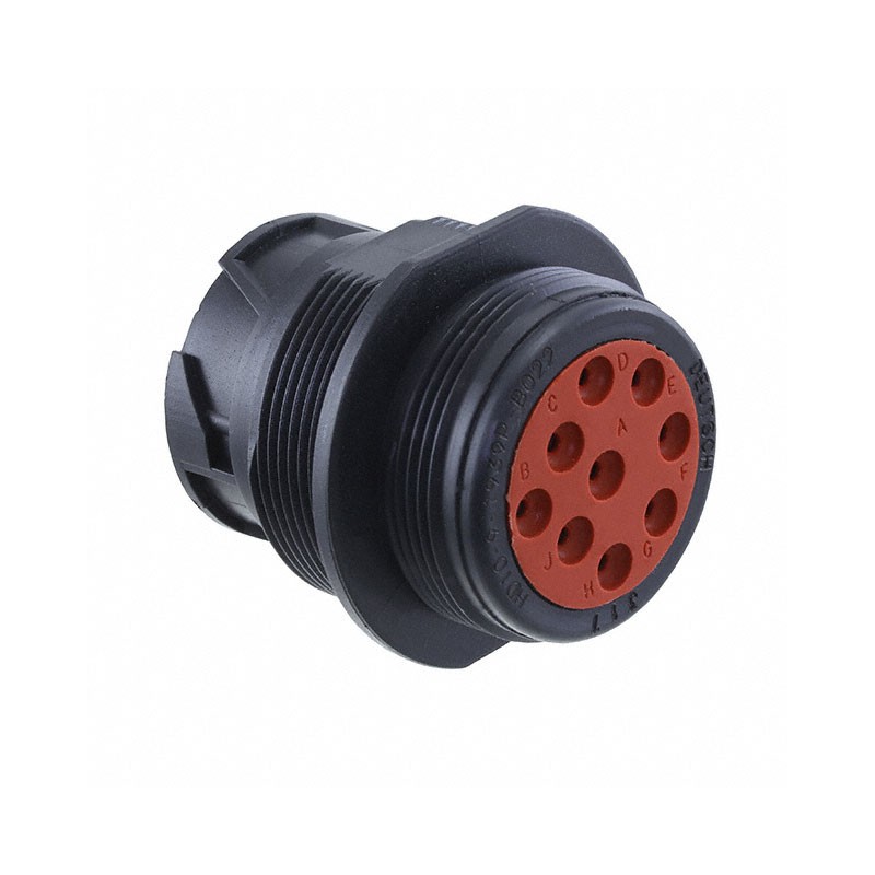 1 pcs : HD10-9-1939PE-B022 - CONN RCPT HSNG MALE 9POS PNL MNT