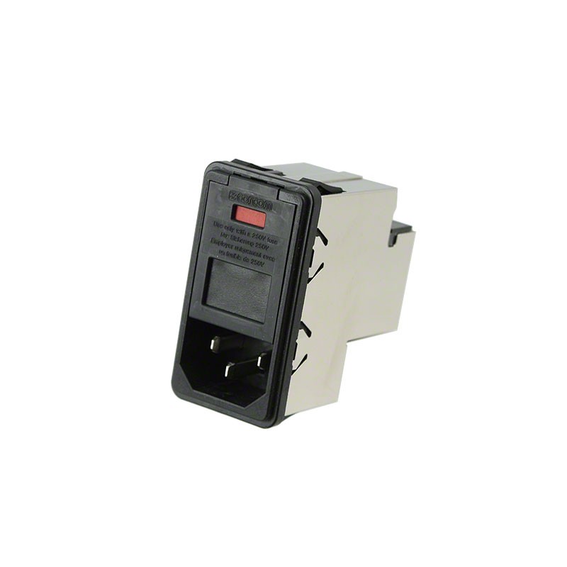 1 pcs : 7-6609107-9 - PWR ENT MOD RCPT IEC320-C14 PNL