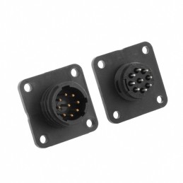 1 pcs : 1-206852-2 - CONN RCPT MALE 9POS GOLD SOLDER