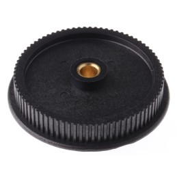 1 pcs - RS PRO Timing Belt Pulley, Brass, Glass Filled PC 6mm Belt Width x 2mm Pitch, 80 Tooth