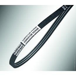 1 pcs - OPTIBELT Rubber RB Drive Belt, 376mm Length, 7.02mm Width