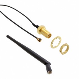 1 pcs : ANTP150A138045D2450BK - KIT EDM ANTENNA U.FL TO SMA